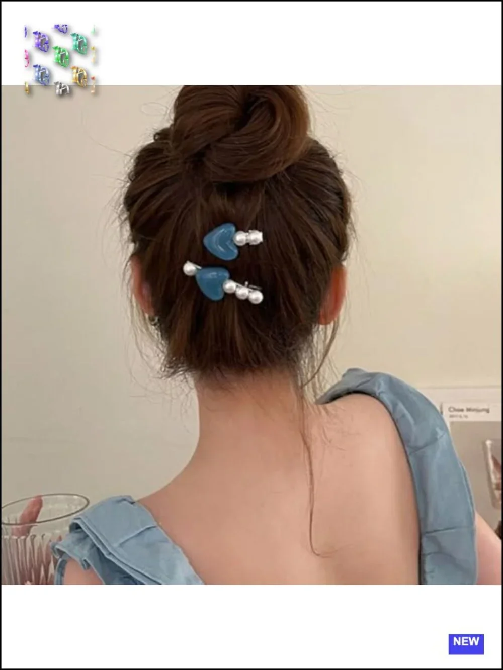 4pcs Pearl Heart Hair Clips Set - Classic Alligator Clip Hair Accessories